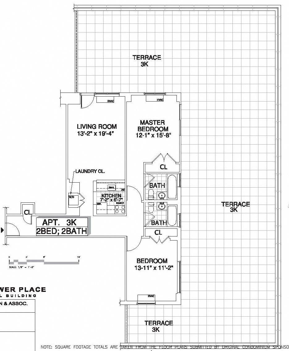 Floor plan for 2 beds, 2 baths, 1215 sqft